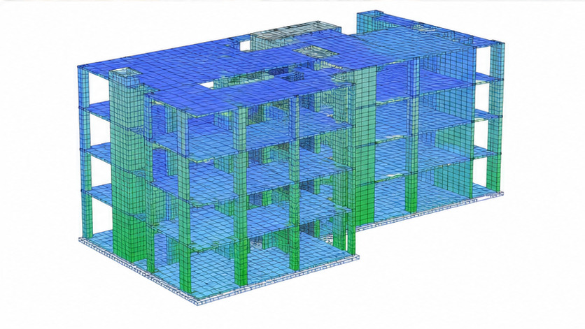 Statiksoftware Berechnung Massivbau, FE-Modell
