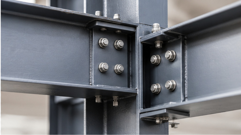 Stahlbau Verbindung, Detail Knotenpunkt